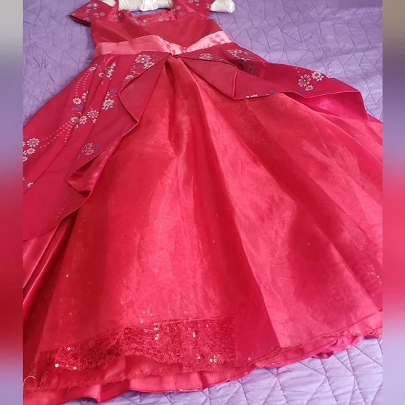 DISNEY, STORE, girl's dress, red color for birthday party, long - Picture 2 of 8